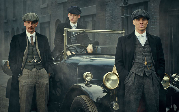 Programme Name: Peaky Blinders - TX: n/a - Episode: Episode 1 (No. 1) - Picture Shows:  Arthur Shelby (Paul Anderson), John Shelby (Joe Cole), Thomas Shelby (Cillian Murphy) - (C) Mandabach TV - Photographer: Robert Viglasky