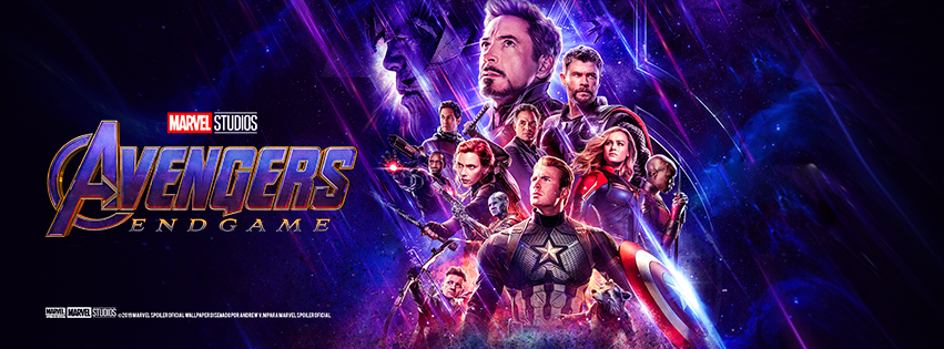 Imagen promocional de Avengers: Endgame con los protagonistas reunidos en composición épica.