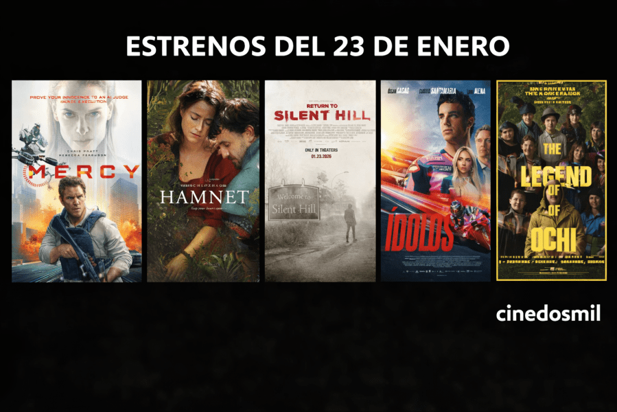 Estrenos de cine del 23 de enero de 2026 con Mercy, Hamnet y Return to Silent Hill como principales novedades en cines de España