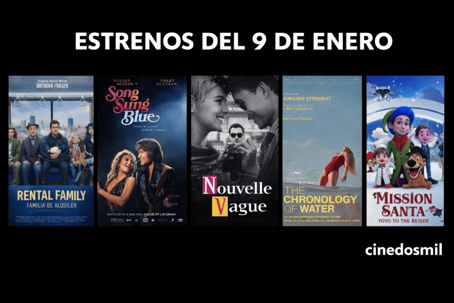 Estrenos de cine del 9 de enero de 2026 con las películas más destacadas en cines de España
